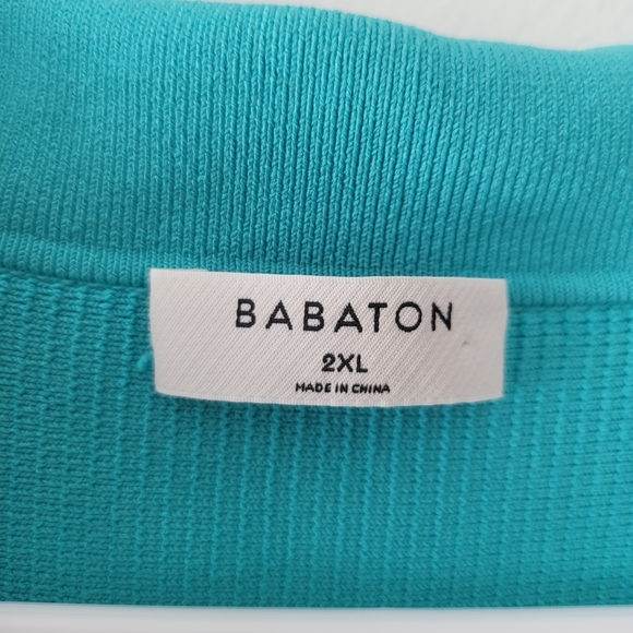 Aritzia Babaton Teal Ribbed Knit Crop Top - Picture 8 of 14